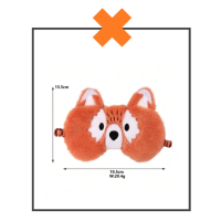 Slaapmasker vos oranje